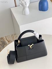 Louis Vuitton Capucines BB In Black 27cm - 2