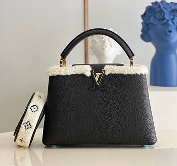 Louis Vuitton Capucines BB With Comfy Shearling M59267 Size 27x18x9cm