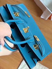 Hermes Birkin Togo Shoulder Bag Blue Size 42cm  - 6