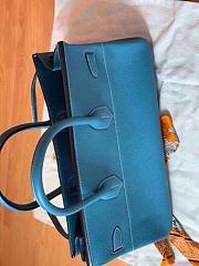 Hermes Birkin Togo Shoulder Bag Blue Size 42cm  - 3