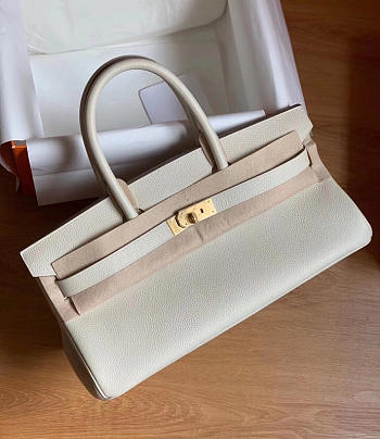 Hermes Birkin Togo Shoulder White Size 42cm 