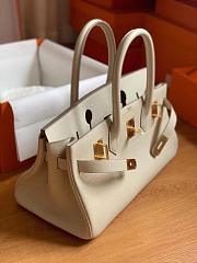 Hermes Birkin Togo Shoulder White Size 42cm  - 6