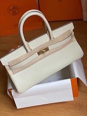 Hermes Birkin Togo Shoulder White Size 42cm  - 4