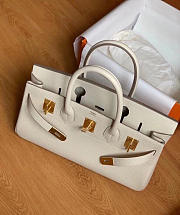 Hermes Birkin Togo Shoulder White Size 42cm  - 2