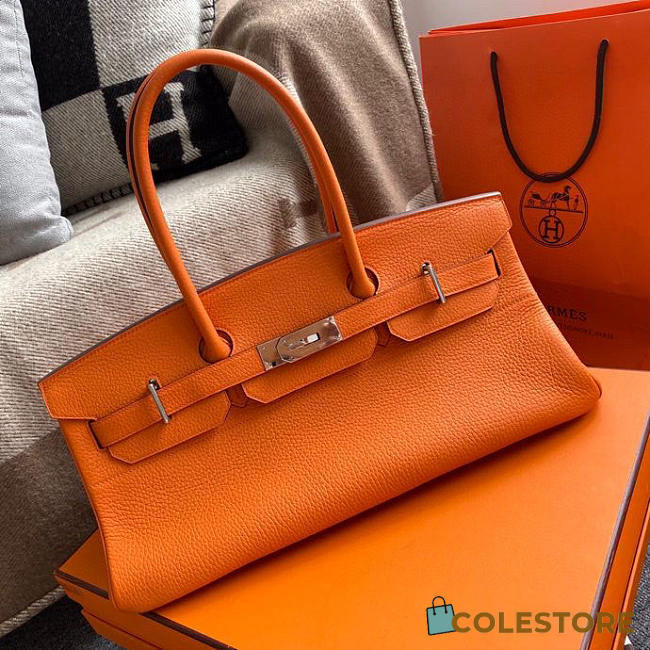 Hermes Birkin Togo Shoulder Orange Size 42cm  - 1