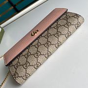 Gucci Marmont Chain Wallet In Pink 546585 Size 19cm - 3