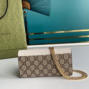 Gucci Marmont Chain Wallet White 546585 Size 19cm - 4