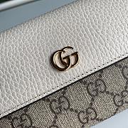 Gucci Marmont Chain Wallet White 546585 Size 19cm - 6