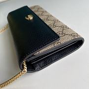 Gucci Marmont Chain Wallet Black 546585 Size 19cm - 2