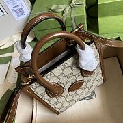 Gucci Mini Tote Bag Interlocking Brown 671623 16cm - 2