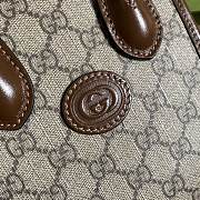 Gucci Mini Tote Bag Interlocking Brown 671623 16cm - 4