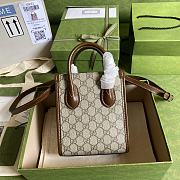Gucci Mini Tote Bag Interlocking Brown 671623 16cm - 5