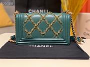 Chanel Boy Bag Latest Bag Blue 67086 Size 25cm - 2