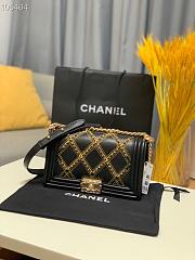 Chanel Boy Bag Latest Bag Black 67086 Size 25cm - 1