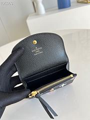 Louis Vuitton Rosalie Coin Purse Black M80755 Size 11cm 