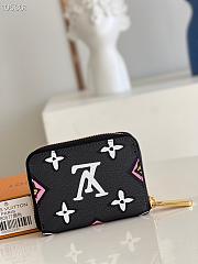 Louis Vuitton Zippy Coin Purse Black M80677 Size 11cm - 5