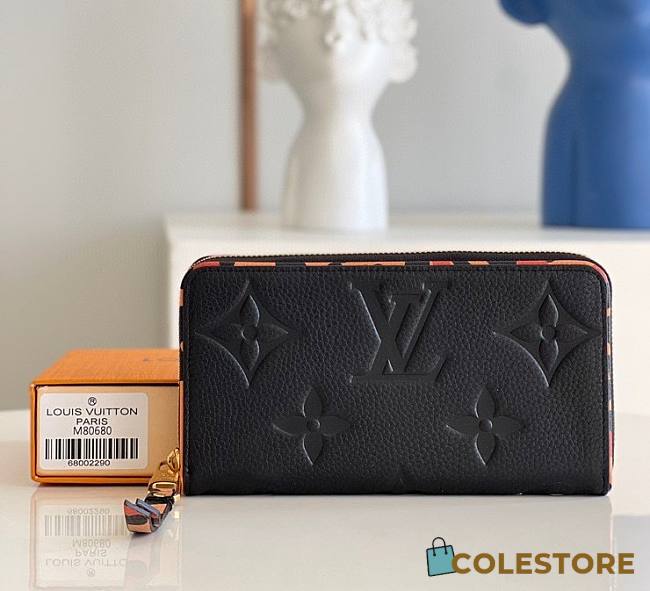 Louis Vuitton Zippy Wallet Noir M80685 Size 19.5cm  - 1