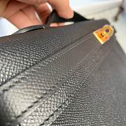 Hermes Kelly Clutch Cut Epsom Leather Black Size 31cm - 2