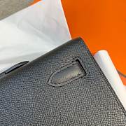 Hermes Kelly Clutch Cut Epsom Leather Black Size 31cm - 5