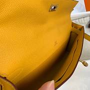 Hermes Kelly Clutch Cut Epsom Leather Yellow Size 31cm - 4