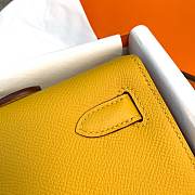 Hermes Kelly Clutch Cut Epsom Leather Yellow Size 31cm - 3