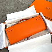 Hermes Kelly Clutch Cut Epsom Leather Orange Size 31cm - 6
