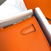 Hermes Kelly Clutch Cut Epsom Leather Orange Size 31cm - 4