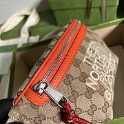 Gucci The North Face Body Bag Brown Nylon 22cm - 3