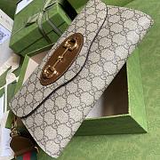 Gucci Horsebit 1955 Small Bag In GG Supreme 26cm - 4