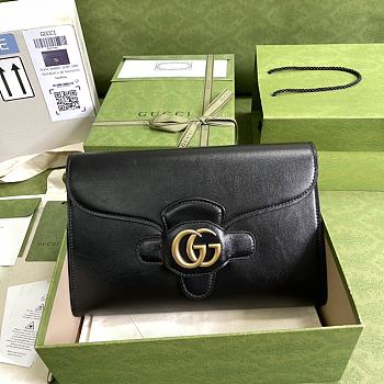 Gucci Horsebit 1955 Small Bag In Black 677286 Size 26x16x4cm