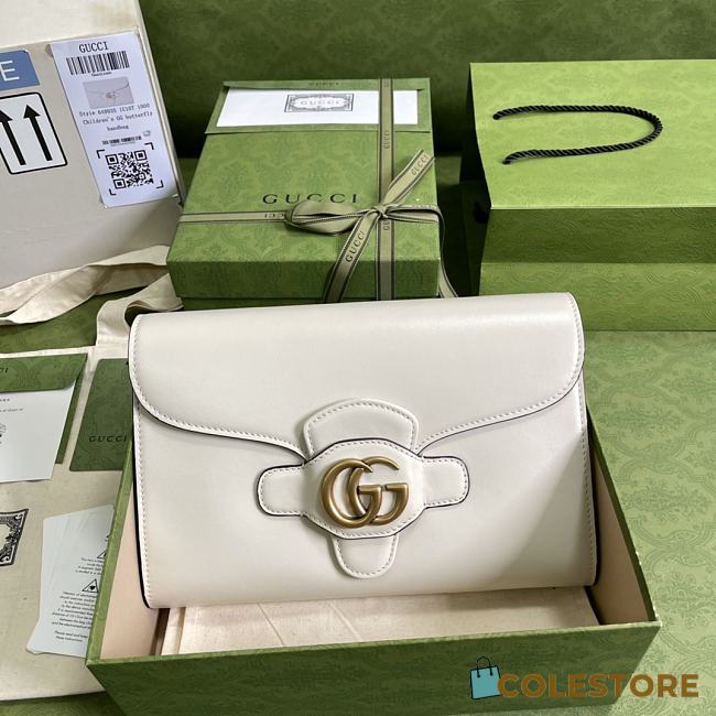 Gucci Horsebit 1955 Small Bag In White 677286 Size 26x16x4cm - 1