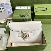 Gucci Horsebit 1955 Small Bag In White 677286 Size 26x16x4cm - 1