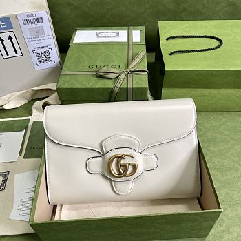 Gucci Horsebit 1955 Small Bag In White 677286 Size 26x16x4cm