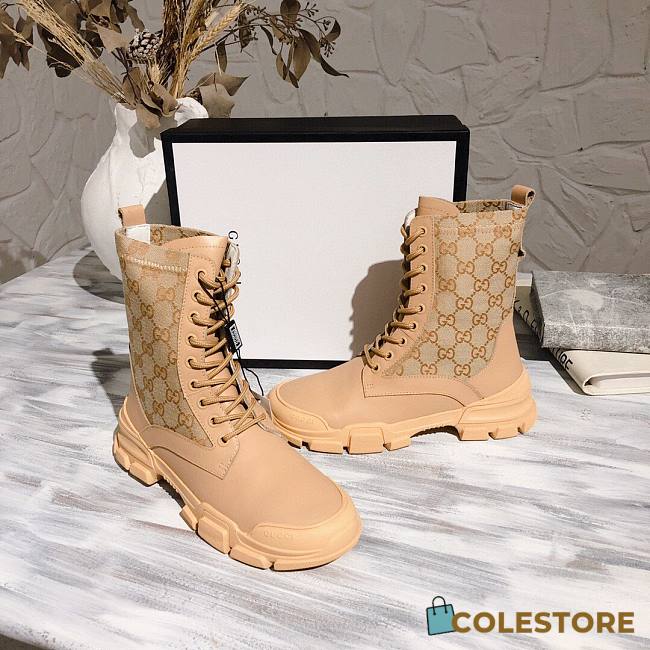 Gucci Boots Canvas Leather - 1