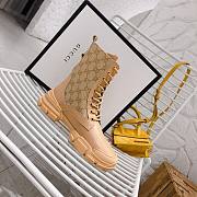 Gucci Boots Canvas Leather - 6