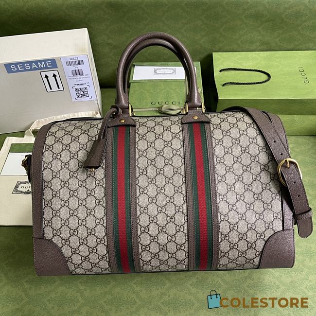 Gucci GG Small Duffel Bag With Web 645021 Size 45cm - 1