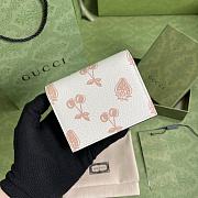 Gucci GG Marmont Berry Card Wallet White 456126 Size 11cm - 4