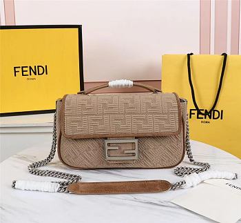Fendi Baguette Fabric Shoulder Bag Size: 27cm
