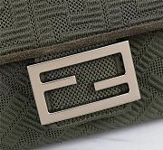 Fendi Baguette Fabric Khaki Shoulder Bag Size: 27cm - 6