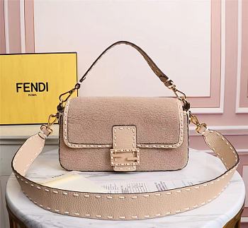 Fendi Baguette Wool Shoulder Bag Size: 27cm