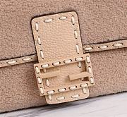 Fendi Baguette Wool Shoulder Bag Size: 27cm - 6