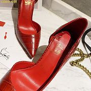 Christian Louboutin Red Crocodile Pattern - 6