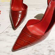 Christian Louboutin Red Crocodile Pattern - 5