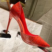 Christian Louboutin Red Crocodile Pattern - 3