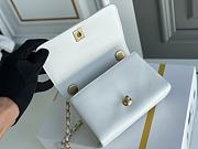Chanel Square Shoulder Bag White 18cm - 3