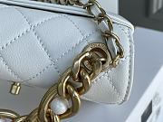 Chanel Square Shoulder Bag White 18cm - 6