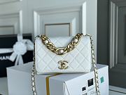 Chanel Square Shoulder Bag White 18cm - 1