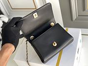 Chanel Square Shoulder Bag Black 18cm - 6