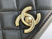 Chanel Square Shoulder Bag Black 18cm - 2