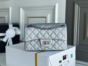 Chanel Reissue Calfskin Leather Silver AS2892 Size 20cm - 1